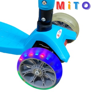 미토 킥보드광폭그레이 led 앞바퀴(1+1) 할인  레드 블루 그린 3가지 불빛